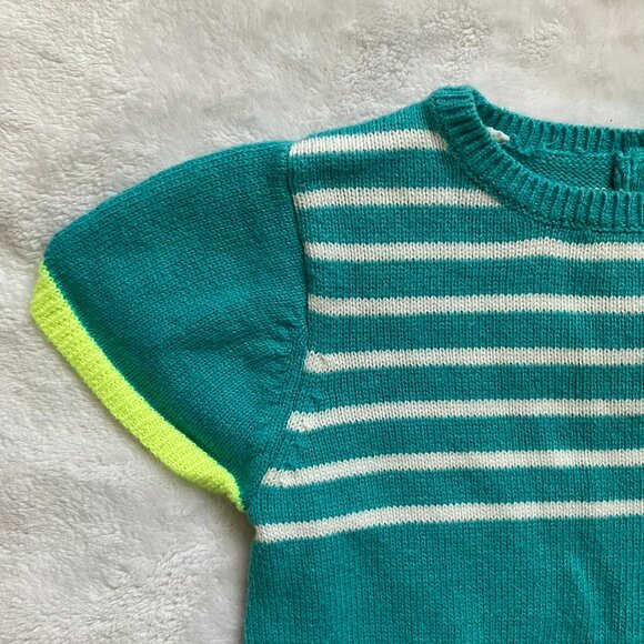 Gymboree Toddler Knit Dress 18-24M | Teal Green Birds GUC - Picture 2 of 16